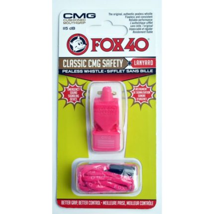 FOX CMG Classic Silbato de seguridad + cuerda 9603-0408 rosa