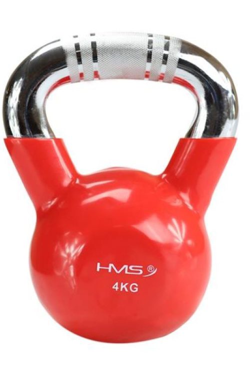 Kettlebell cast iron knurled handle HMS KTC10 RED