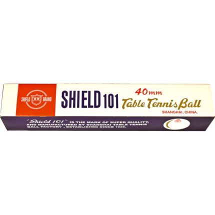 Shield bordtennisbolde 6 stk. hvid