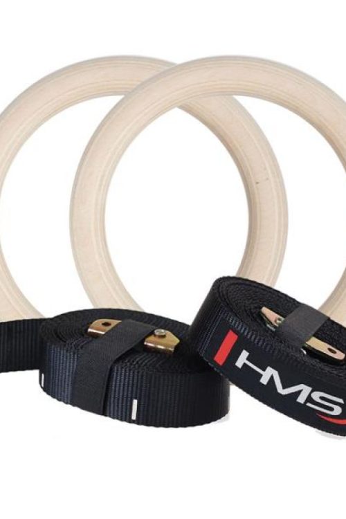 Wooden gymnastic rings with the HMS TX07 measure