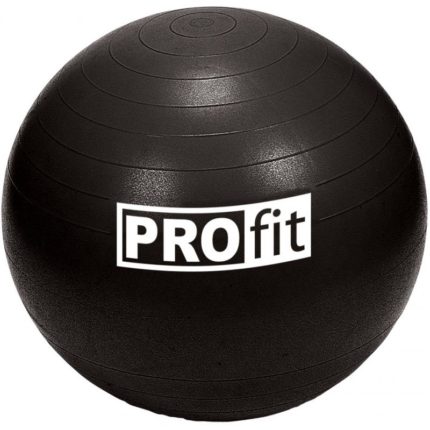 Ballon de gymnastique PROfit 75cm noir avec pompe DK2102
