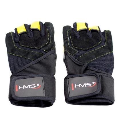 Black / Yellow HMS RST01 gym gloves XL