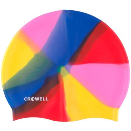 Καπέλο κολύμβησης σιλικόνης Crowell Multi-Flame-03