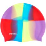 Crowell Multi-Flame-10 silicone swimming cap