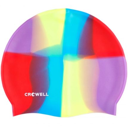 Crowell Multi-Flame-10 silicone swimming cap