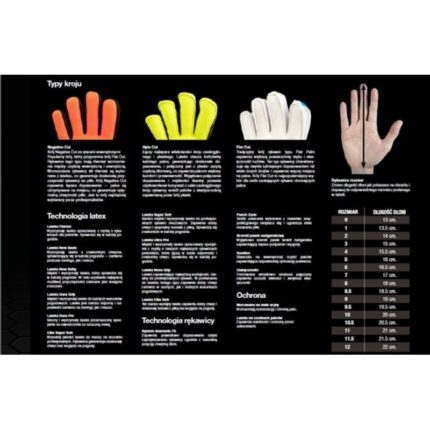 Επιλέξτε 34 γάντια τερματοφύλακα Protec Flat T26-15150
