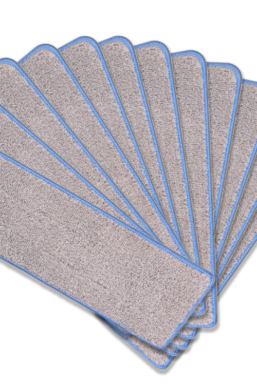 Set of 12 Washable Microfiber Mop Replacement Pads