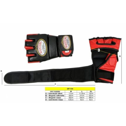 Masters Free Fight Gloves - GF-100 0126-XLBL
