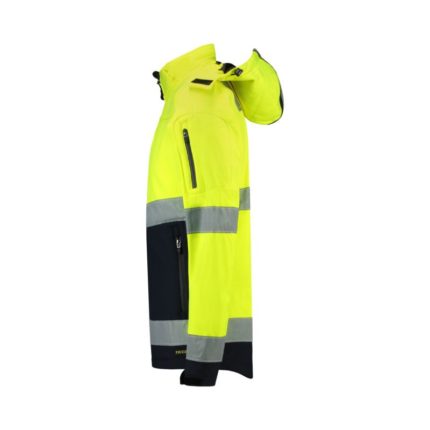 Rimeck kétszínű EN ISO 20471 Softshell kabát M MLI-T5297 fluoreszkáló sárga