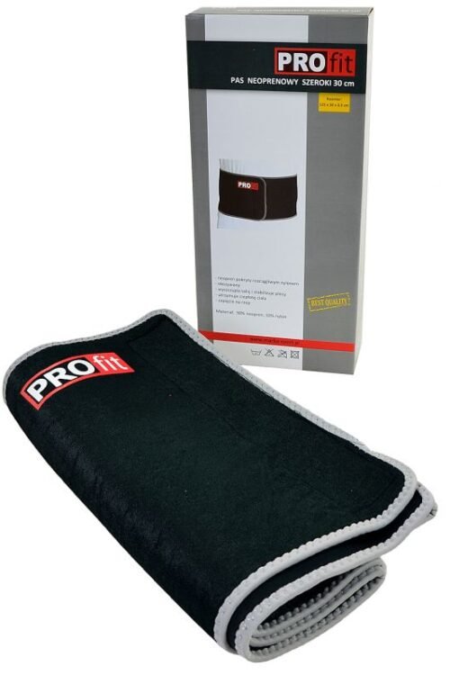 WIDE NEOPRENE BELT 125X30X03cm BLACK DK5063